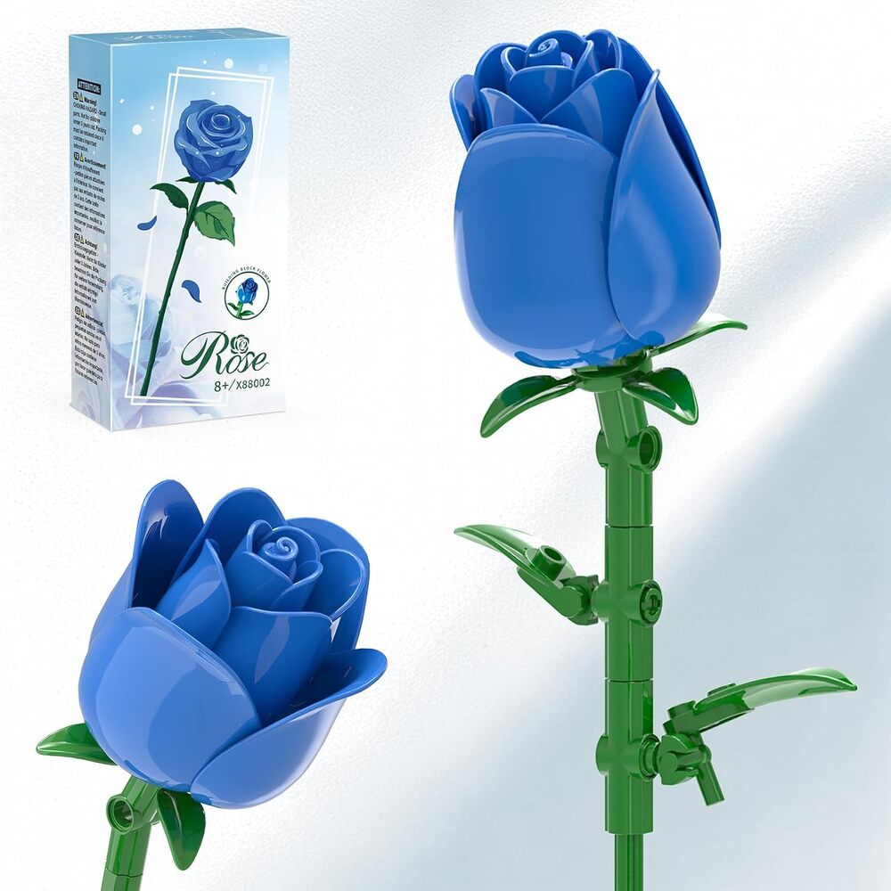 LYNGVA SAIRO Rose Bud Building Set Single Stem Flower LX-88002